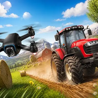 Drone vs Tractor Challenge